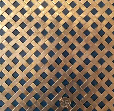 Zierlochung Geflecht klein 7390_Qd10_18 Messing